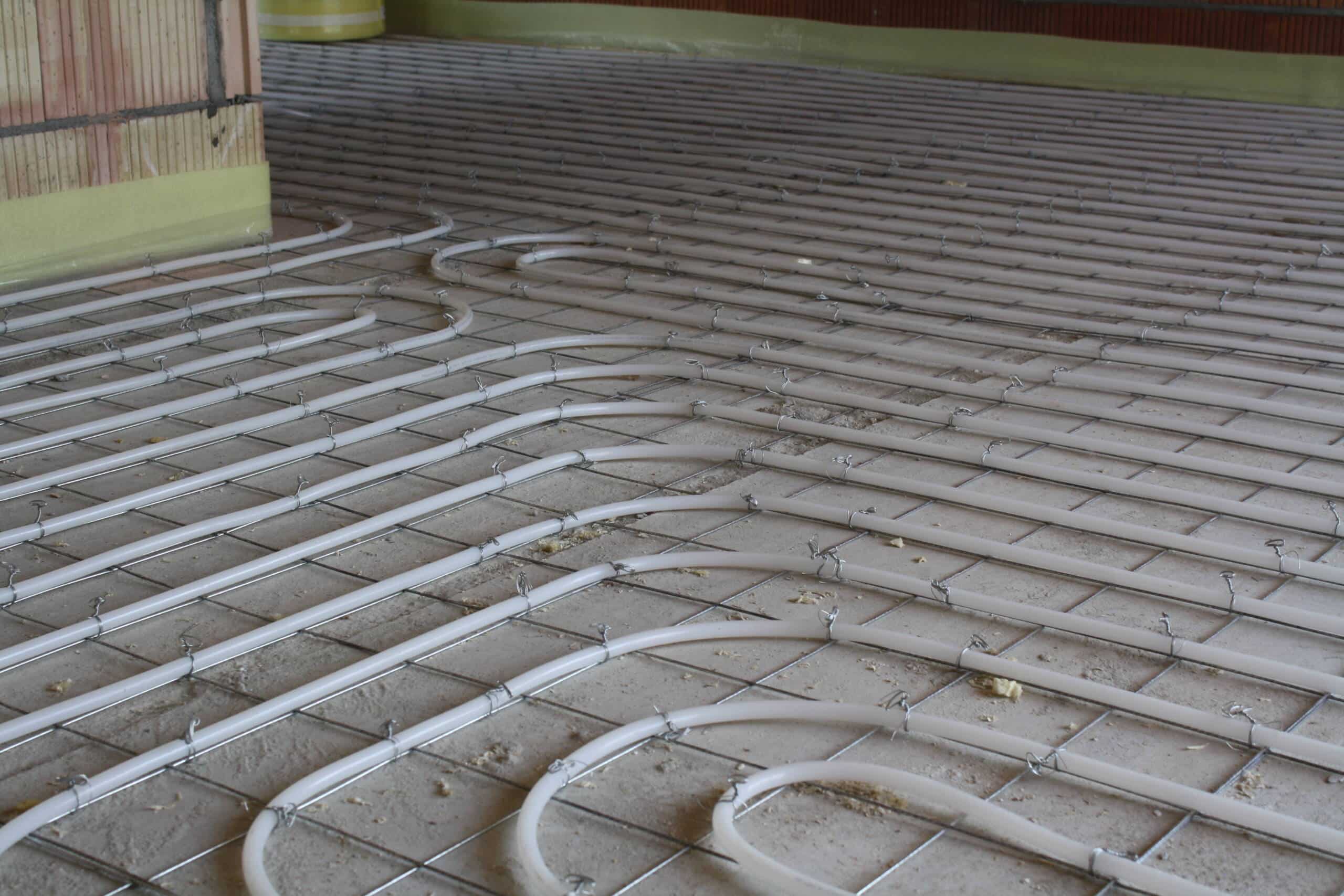 Vloerverwarming installatie